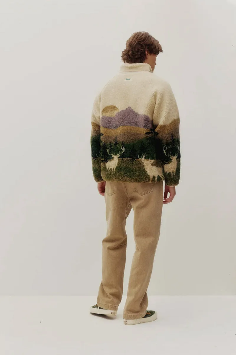 Printed Sherpa Jacket sold by Below the Belt product image thumbnail 4