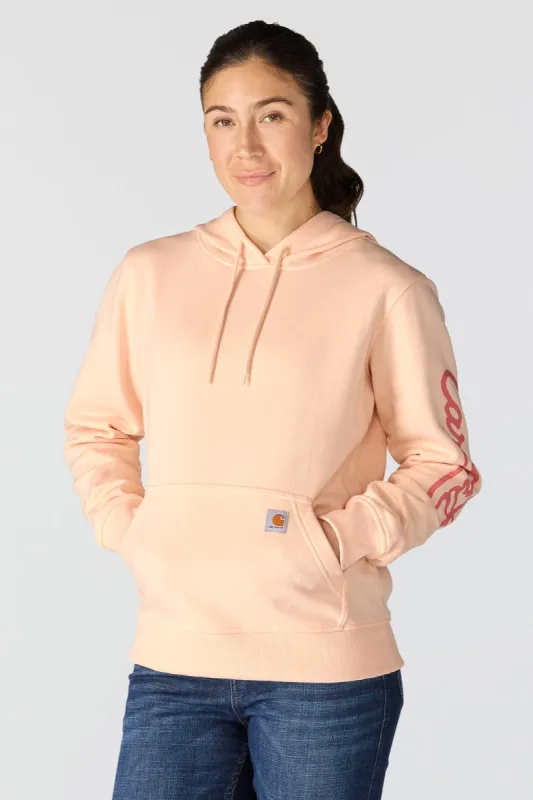 Sawyer Script Logo Hoodie made by Carhartt