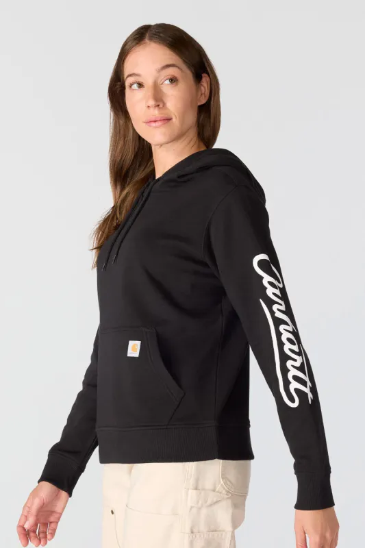 Sawyer Script Logo Hoodie made by Carhartt