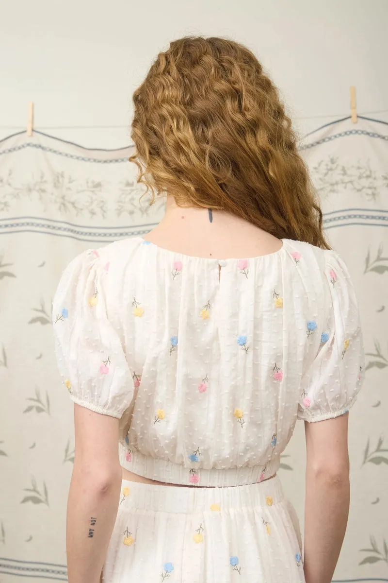 Floral Dot Crop Top sold by Below the Belt product image thumbnail 4
