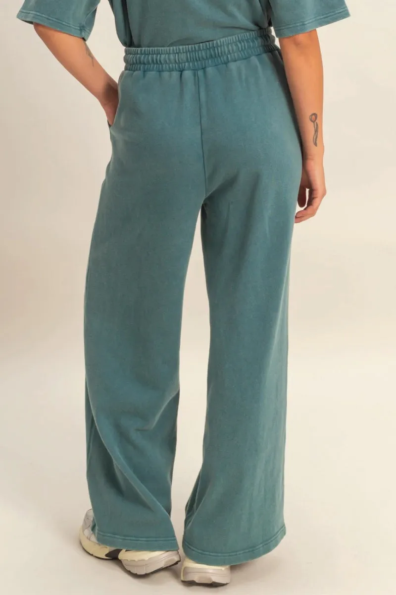 Acid Wash Wide Leg Sweatpants sold by Below the Belt product image thumbnail 3