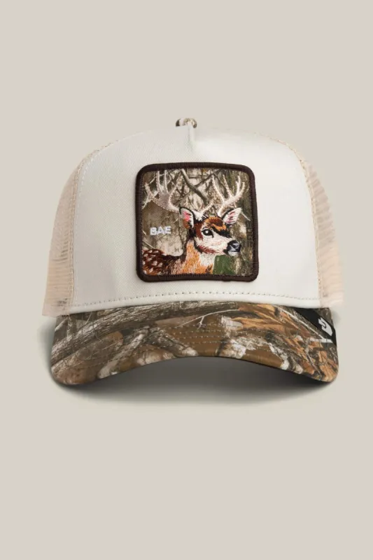 Unisex Realtree Edge Bae Doe Trucker Hat made by Goorin Bros