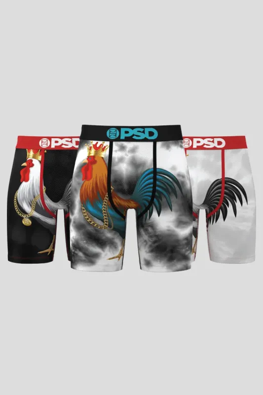 Cocky Flock 3 Pack Boxer Briefs made by Below the Belt