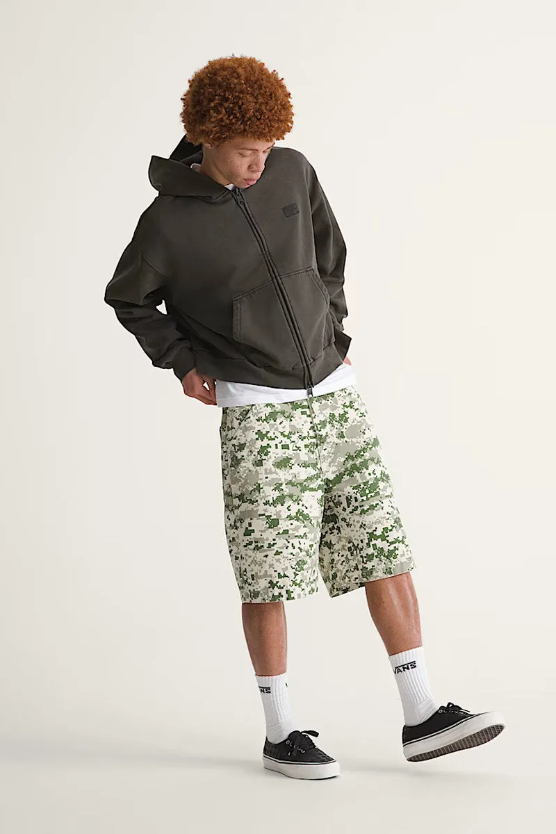 Check-5 Baggy Canvas Shorts sold by Below the Belt