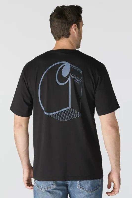 Irvine Relaxed 3D Logo Tee made by Carhartt