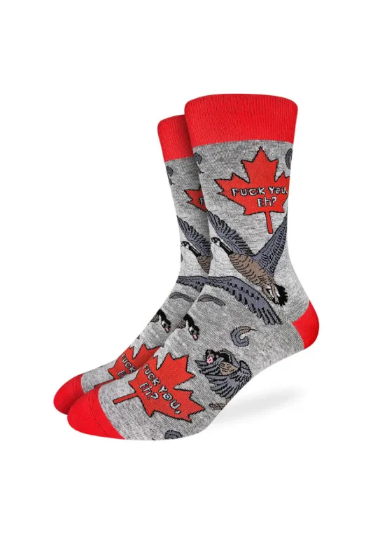 Mean Canada Goose Sock made by Below the Belt
