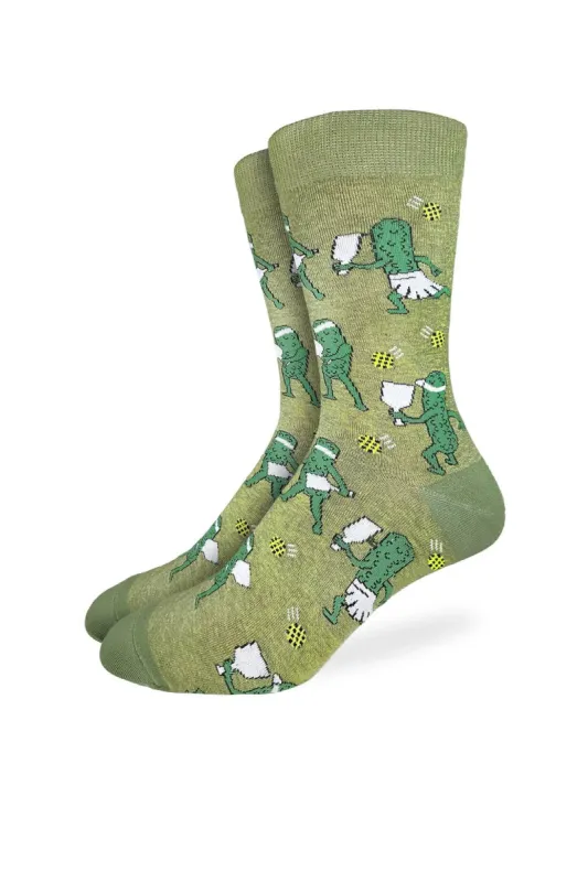 Pickles Playing Pickleball Socks made by Below the Belt