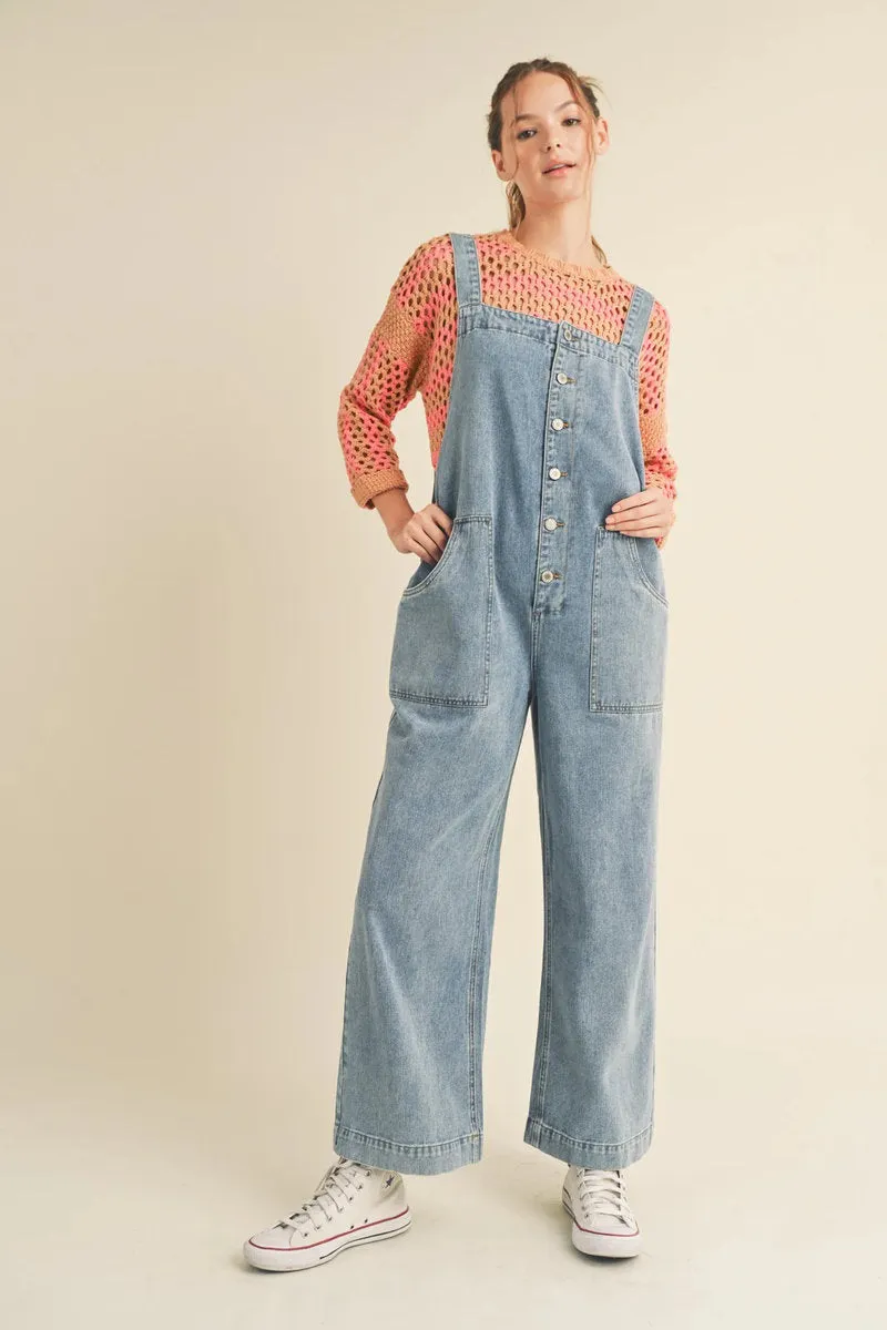 Denim Overalls sold by Below the Belt
