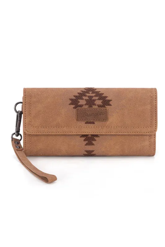 Aztec Embroidered Wallet made by Wrangler