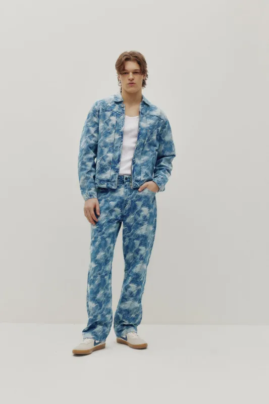 Camo Baggy Denim Pants made by Kuwallatee