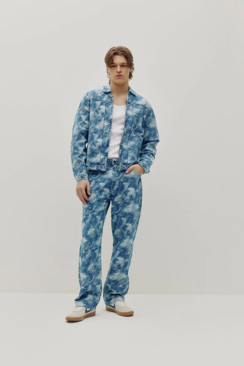 Camo Baggy Denim Pants sold by Below the Belt