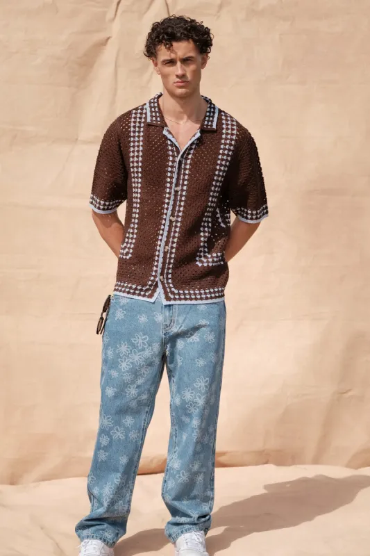 Knitted Crochet Shirt made by Kuwallatee