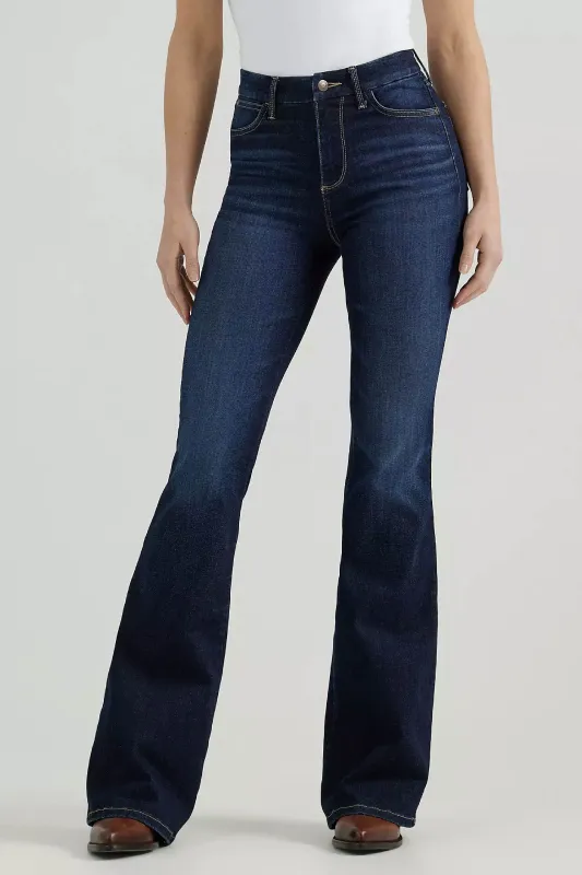 Bespoke High Rise Flare Jeans made by Wrangler
