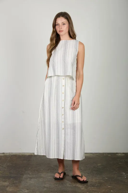 Sunny Era Striped Skirt made by Blu Pepper