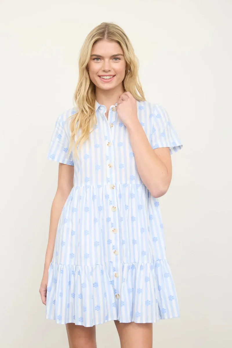 Honeycomb Floral Mini Dress sold by Below the Belt