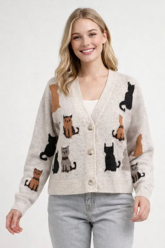 Cat Cardigan made by Below the Belt