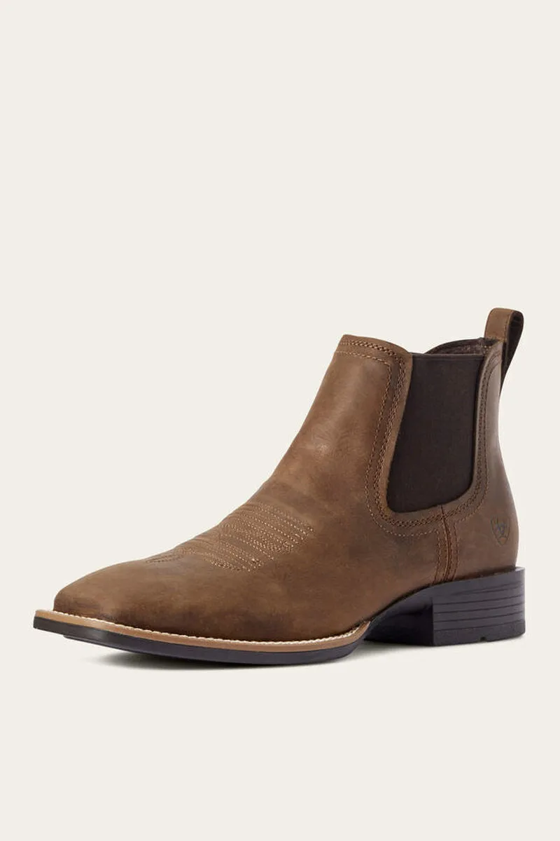 Booker Chelsea Wide Square Toe Western Boot sold by Below the Belt