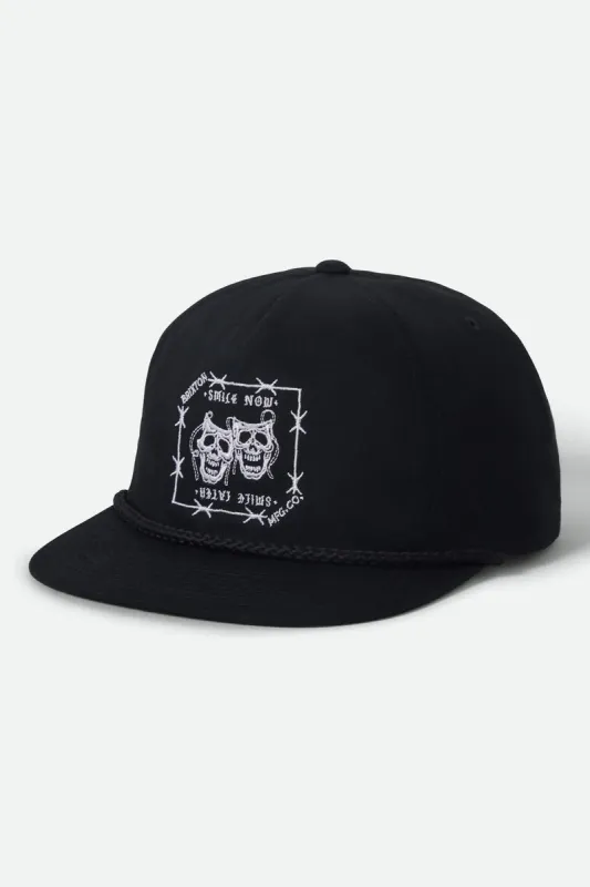 Smile Always Snapback made by Brixton