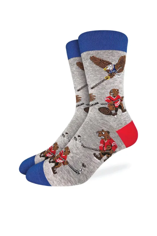 Hockey Beaver vs Eagle Socks made by Below the Belt