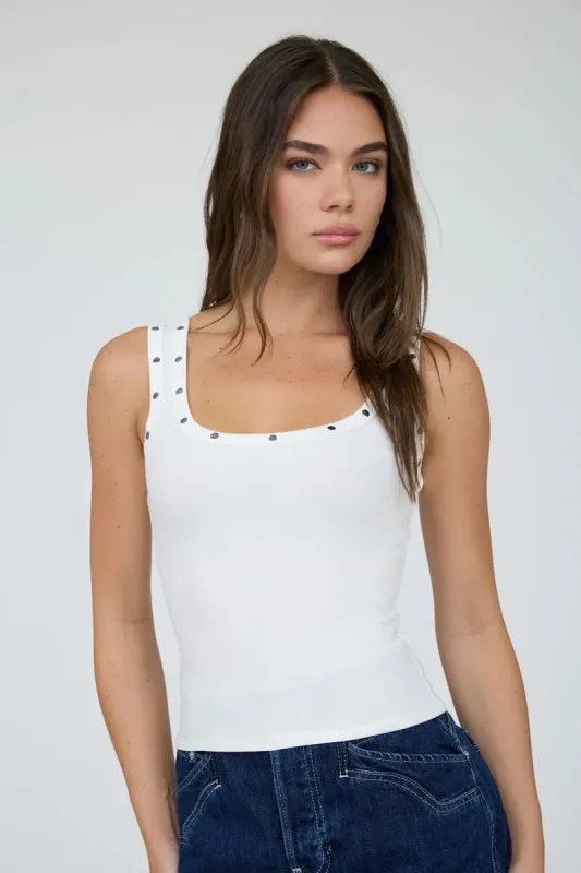 Stud Detail Tank made by Blu Pepper