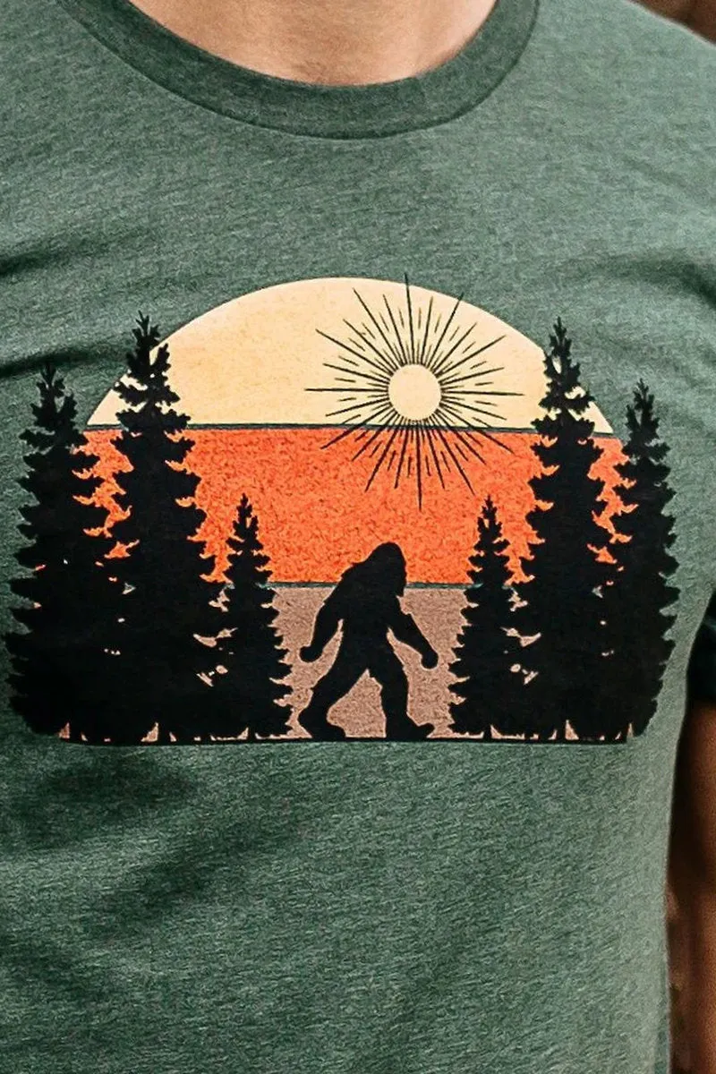 Sunset Sasquatch Stroll Tee sold by Below the Belt product image thumbnail 3