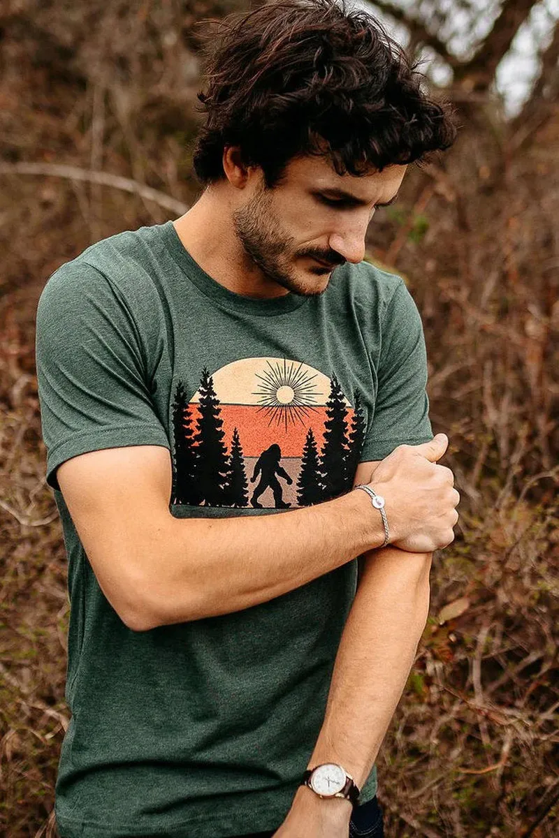 Sunset Sasquatch Stroll Tee sold by Below the Belt product image thumbnail 2