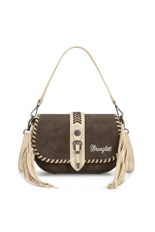 Braided Tassel Saddle Crossbody made by Wrangler
