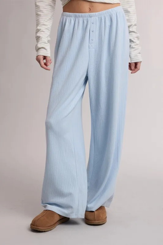 Soft Rib Relaxed Pants made by Wishlist