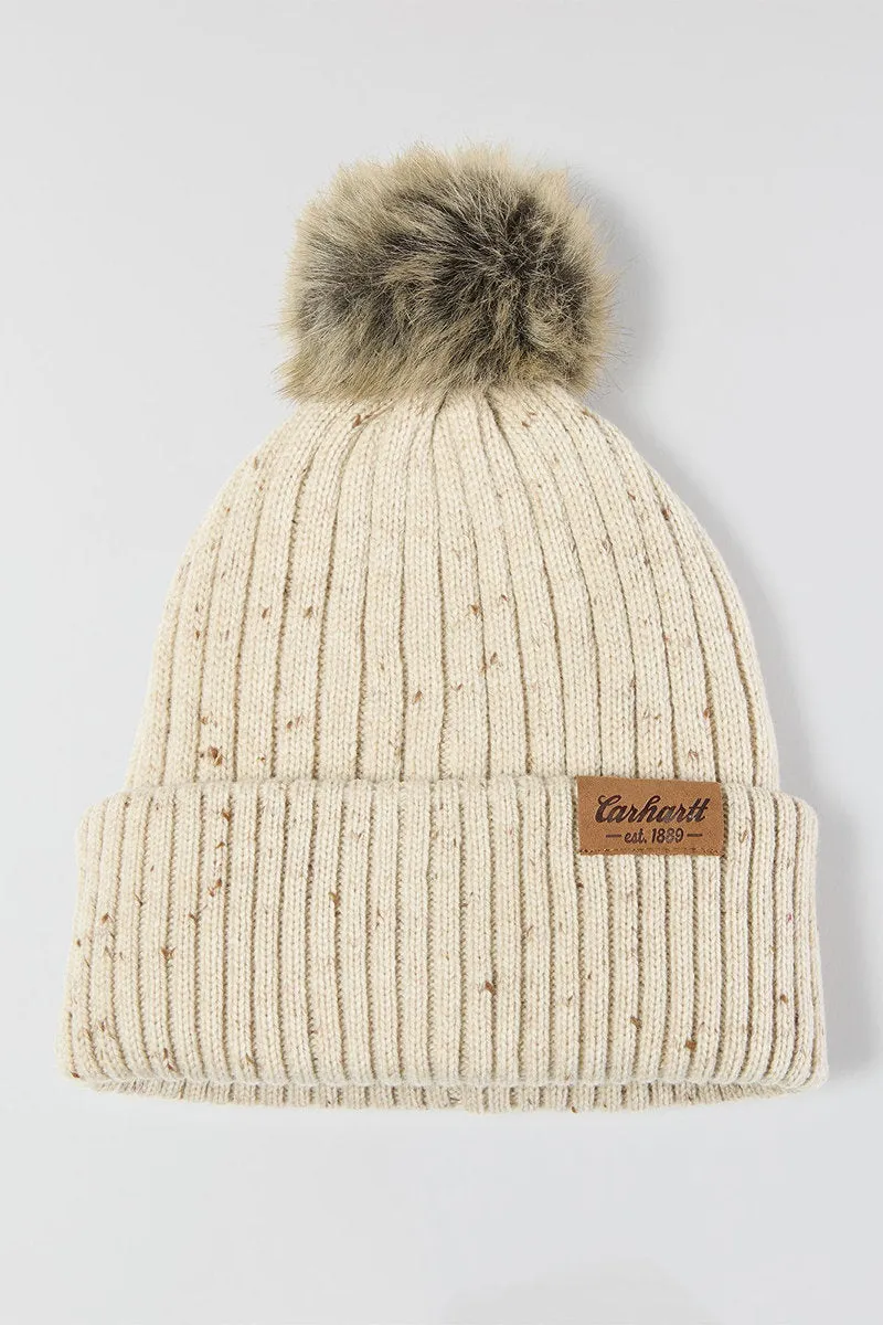 Wool Blend Cuffed Beanie - Oatmilk Nep sold by Below the Belt