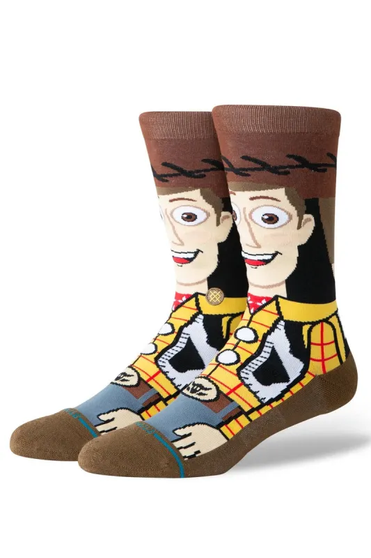 Toy Story x Stance Woody Crew Sock made by Stance