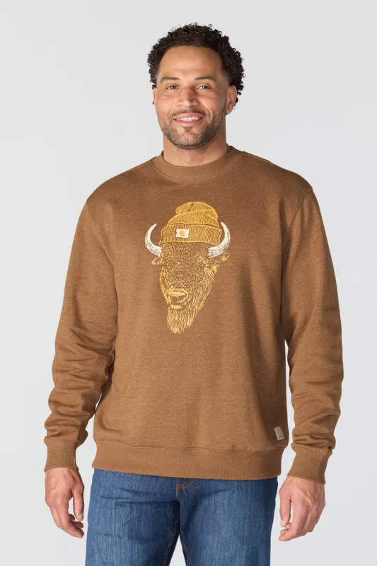 Sawyer Bison Crewneck made by Carhartt