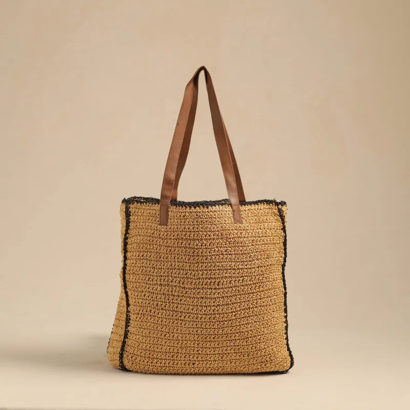 Handcrafted Multipurpose Raffia Shoulder Bag 01 sold by Itokri