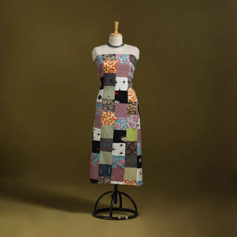 Hand-Stitched Mosaic Cotton Unstitched Kurta Material (2.6M) 43 sold by Itokri
