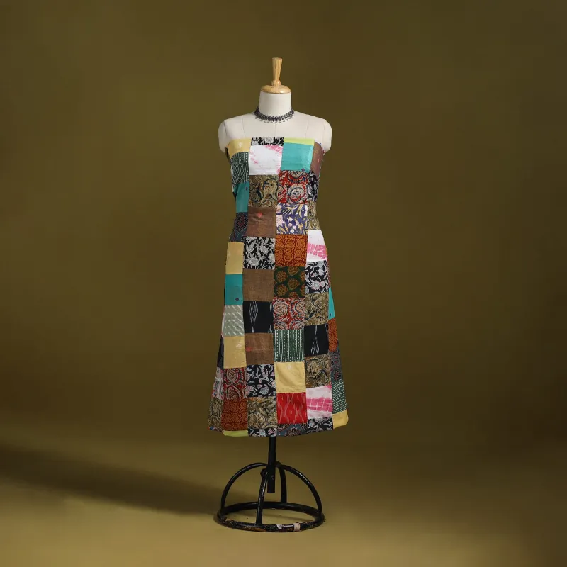 Hand-Stitched Mosaic Cotton Unstitched Kurta Material (2.9M) 35 sold by Itokri