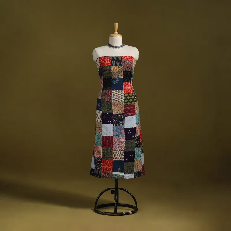 Hand-Stitched Mosaic Cotton Unstitched Kurta Material (2.5M) 04 sold by Itokri