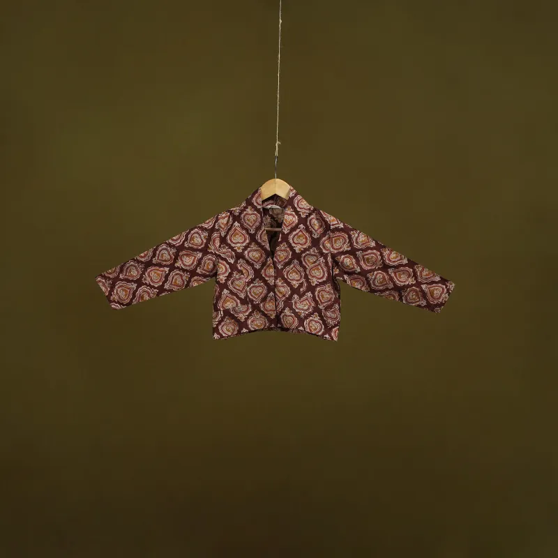 Pedana Block Print Cotton Natural Dyed Kalamkari Readymade Blouse 08 sold by Itokri