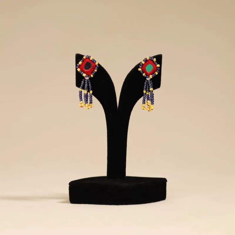 Banjara Embroidery Mirror Work Handmade Earrings 12 sold by Itokri