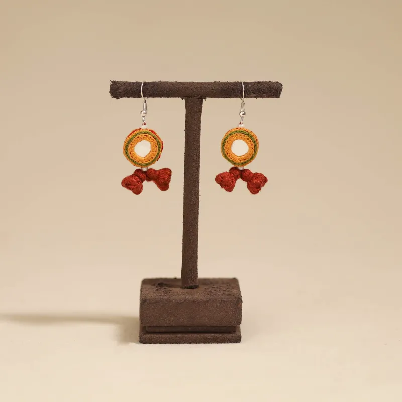 Banjara Embroidery Mirror Work Handmade Earrings 04 sold by Itokri