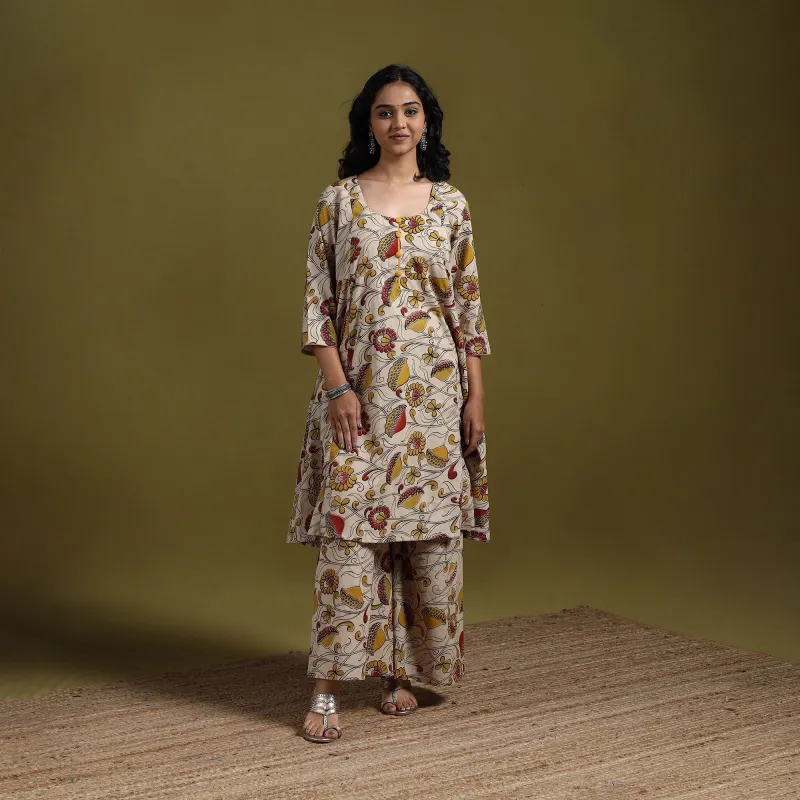 Kalamkari Printed Cotton 2pc Kurta Set for women 04 sold by Itokri