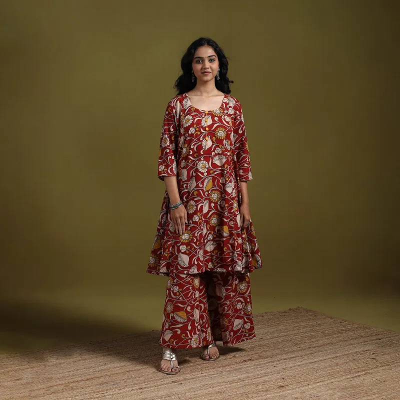 Kalamkari Printed Cotton 2pc Kurta Set for women 03 sold by Itokri