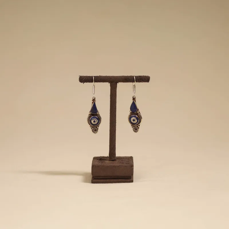 Blue - Ethnic Tribal Tibetan Earrings from Himalaya 17 sold by Itokri