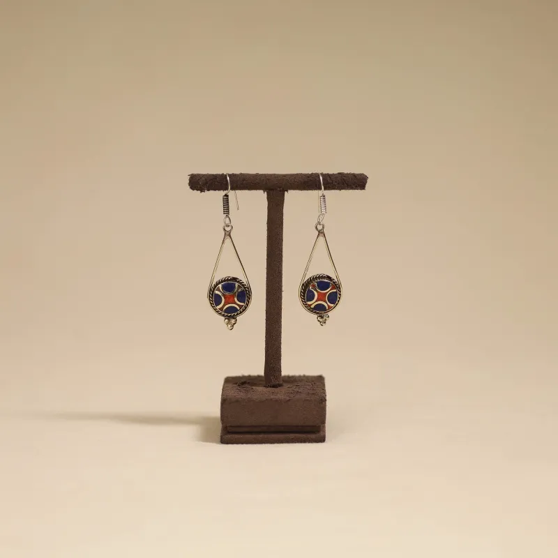 Blue - Ethnic Tribal Tibetan Earrings from Himalaya 06 sold by Itokri