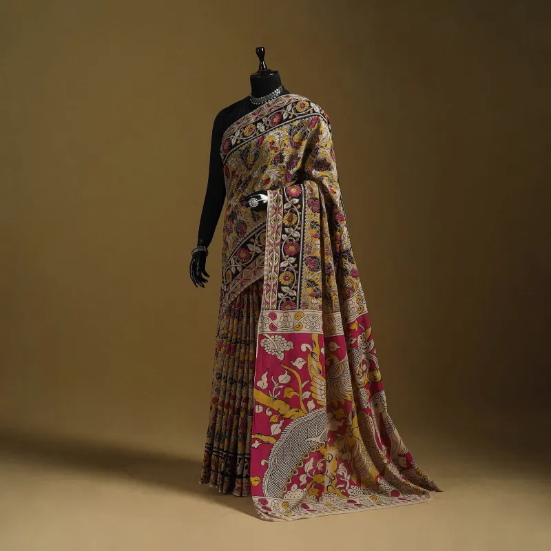 Printed Cotton Kalamkari Saree 37 sold by Itokri