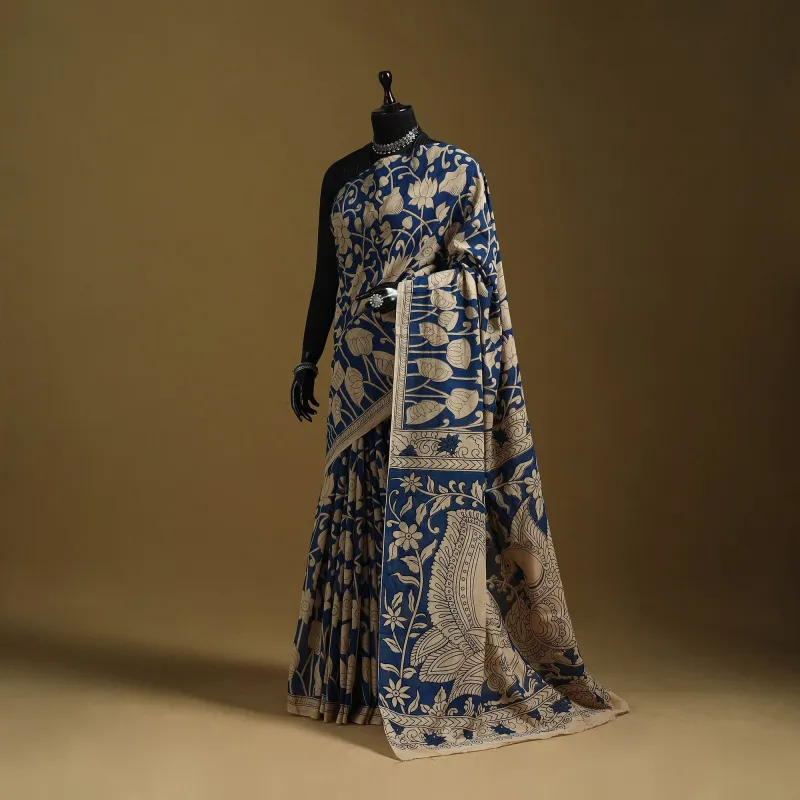 Printed Cotton Kalamkari Saree 36 sold by Itokri