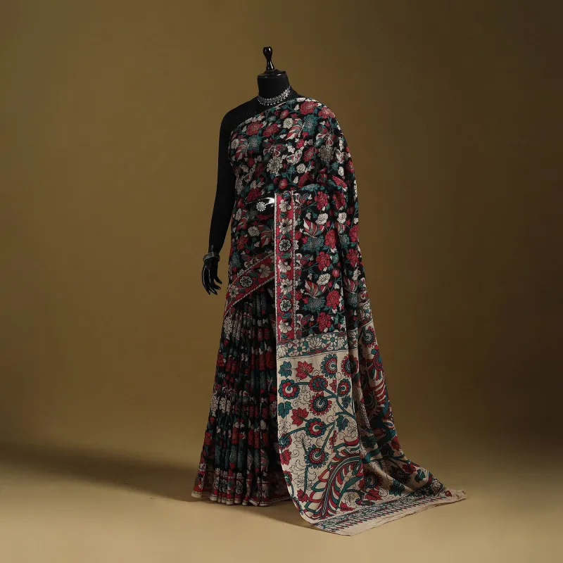 Printed Cotton Kalamkari Saree 20 sold by Itokri