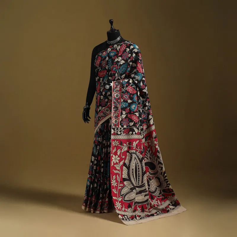 Printed Cotton Kalamkari Saree 19 sold by Itokri