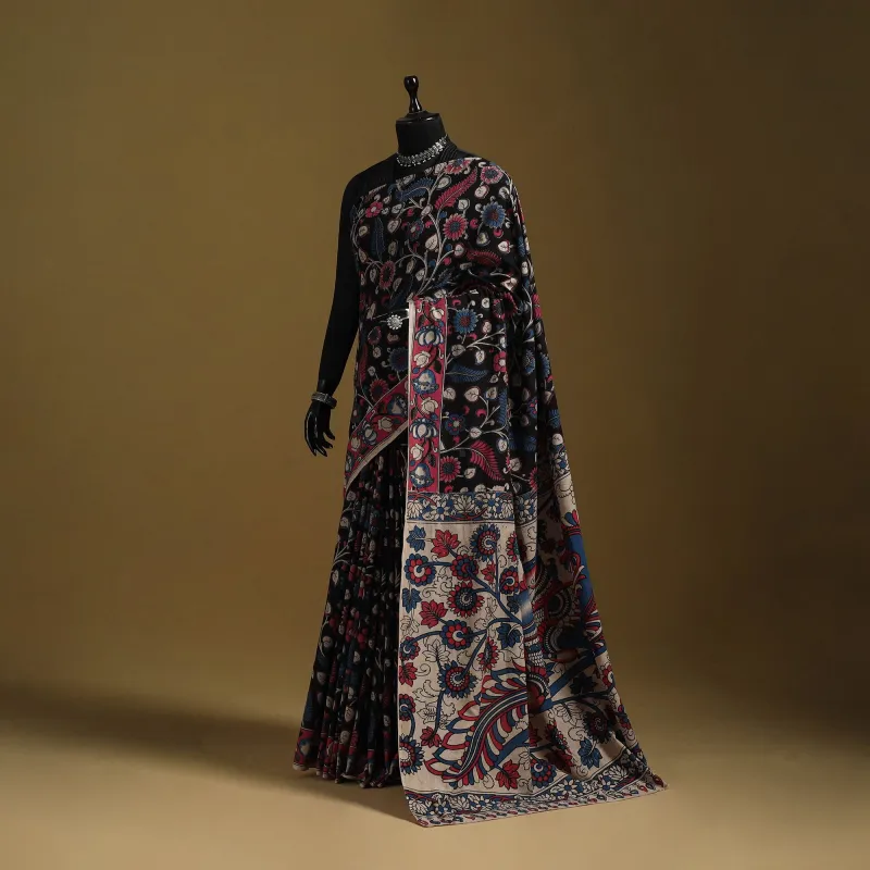 Printed Cotton Kalamkari Saree 15 sold by Itokri