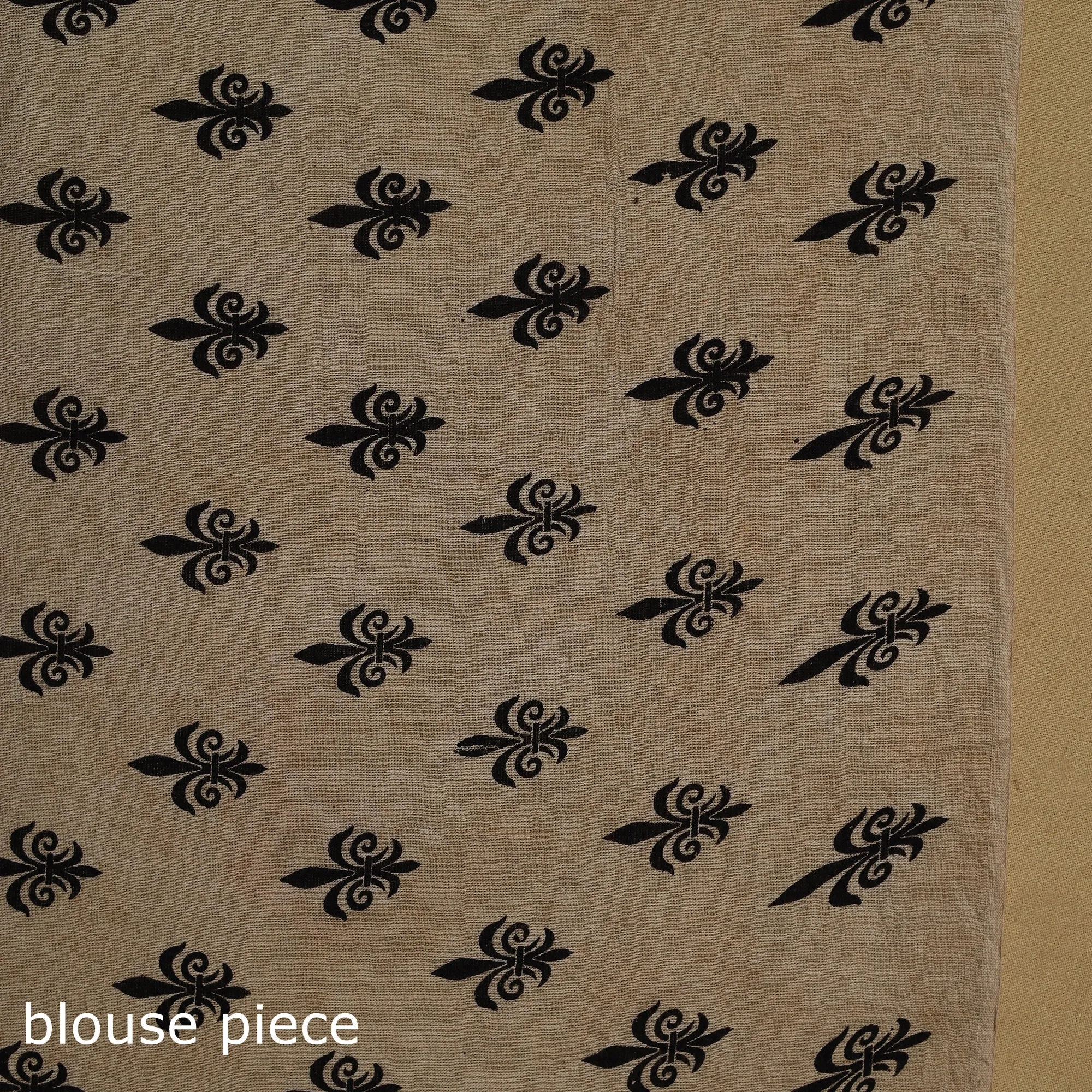 Purple - Printed Cotton Kalamkari Saree 12 sold by Itokri product image thumbnail 5