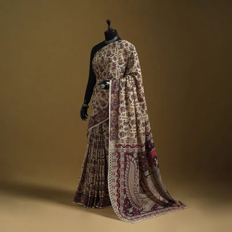 Printed Cotton Kalamkari Saree 10 sold by Itokri