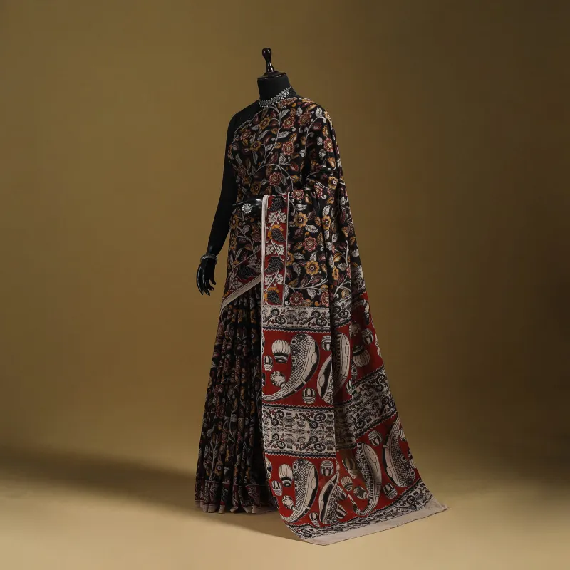 Printed Cotton Kalamkari Saree 03 sold by Itokri